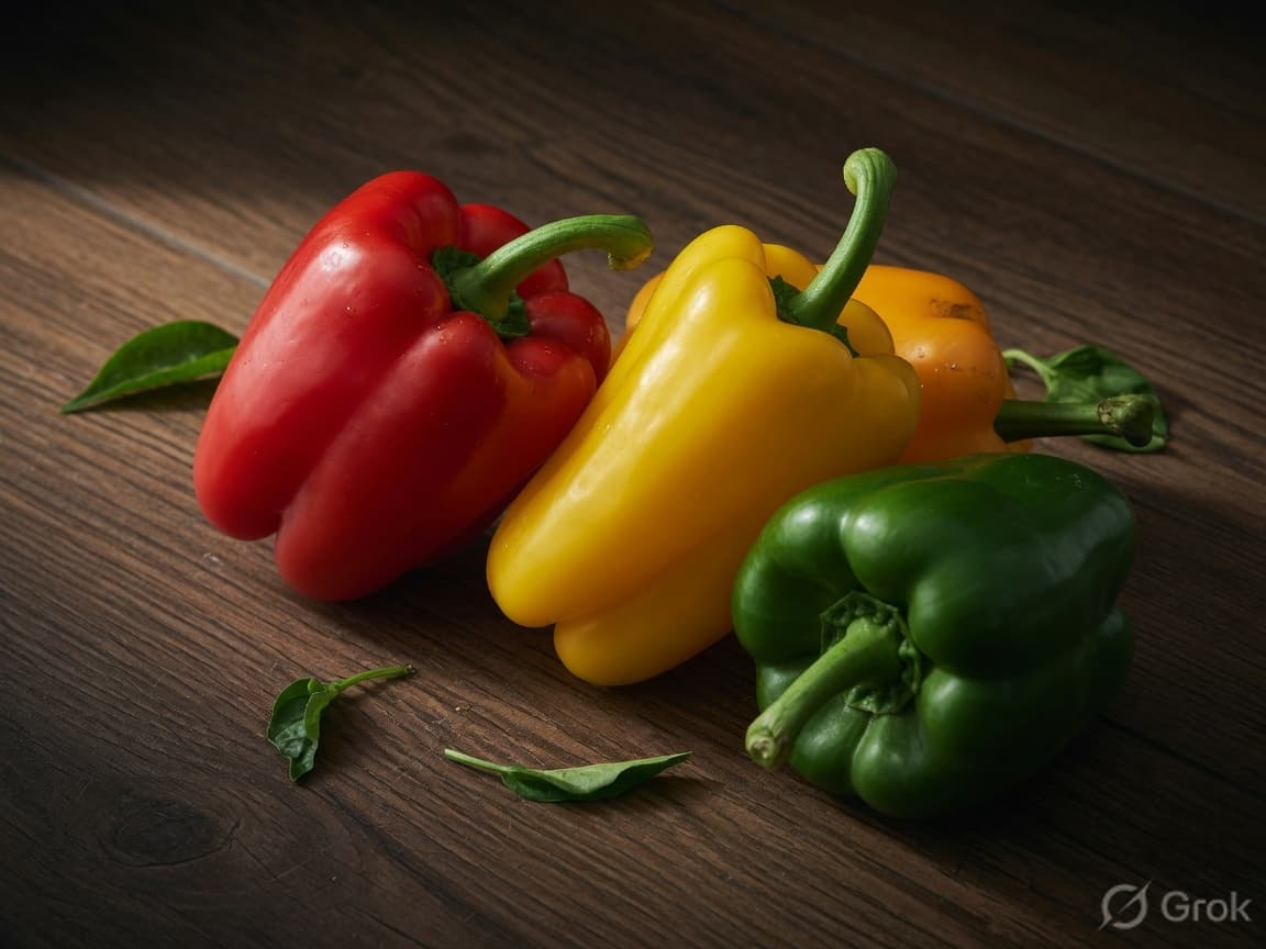 Coloured capsicum at Continental Gourmet Store in Indore