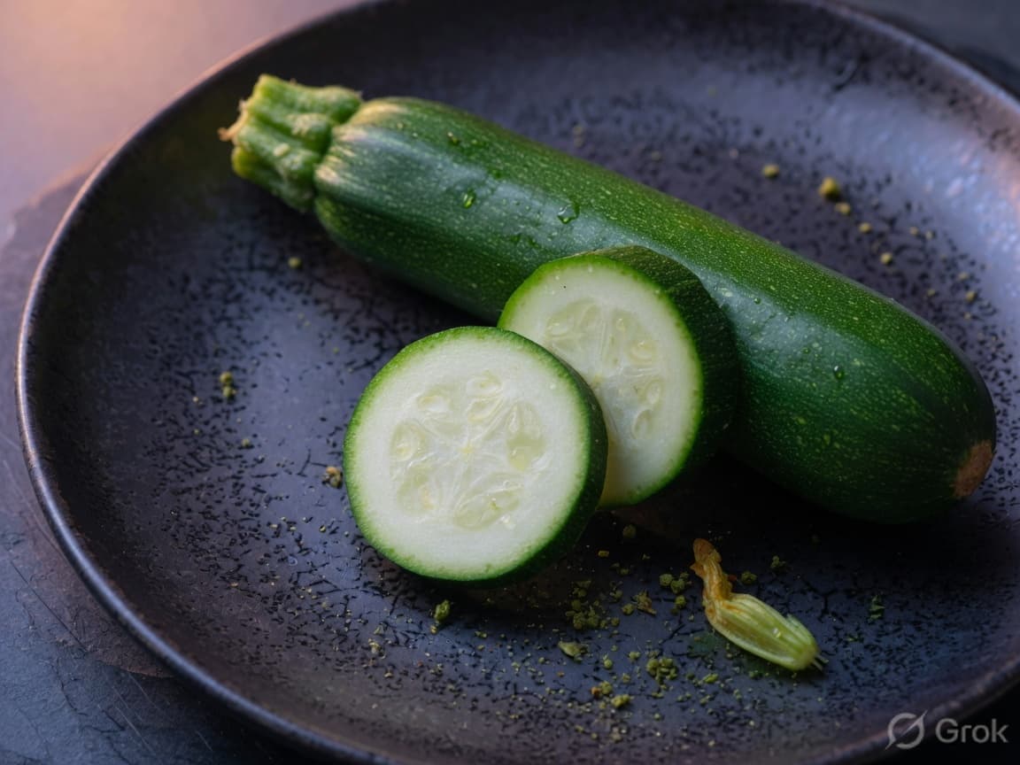 Zucchini, an exotic vegetable used in grills and pastas