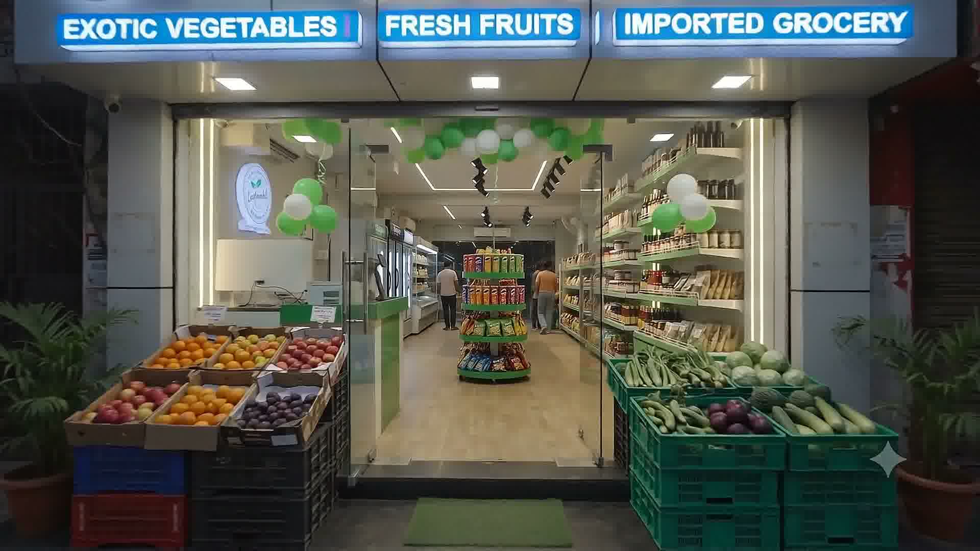 Entrance to Continental Gourmet Store in Old Palasia, Indore