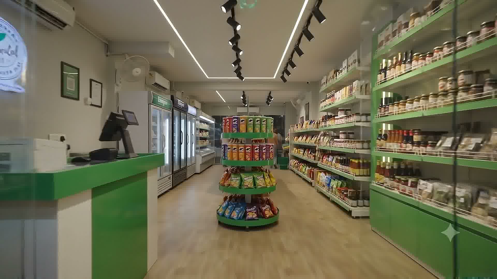 Interior of Continental Gourmet Store, a specialty food store in Indore