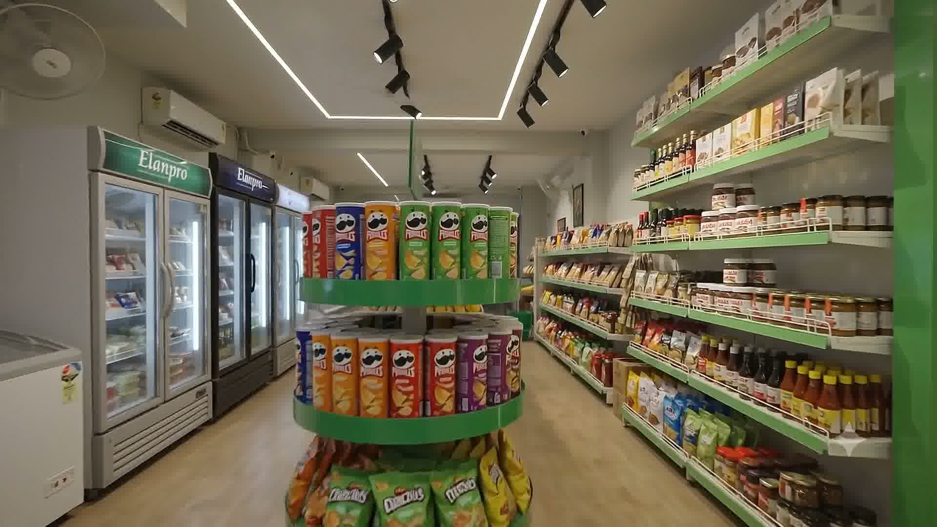 Selected premium groceries inside Continental Gourmet Store, Indore