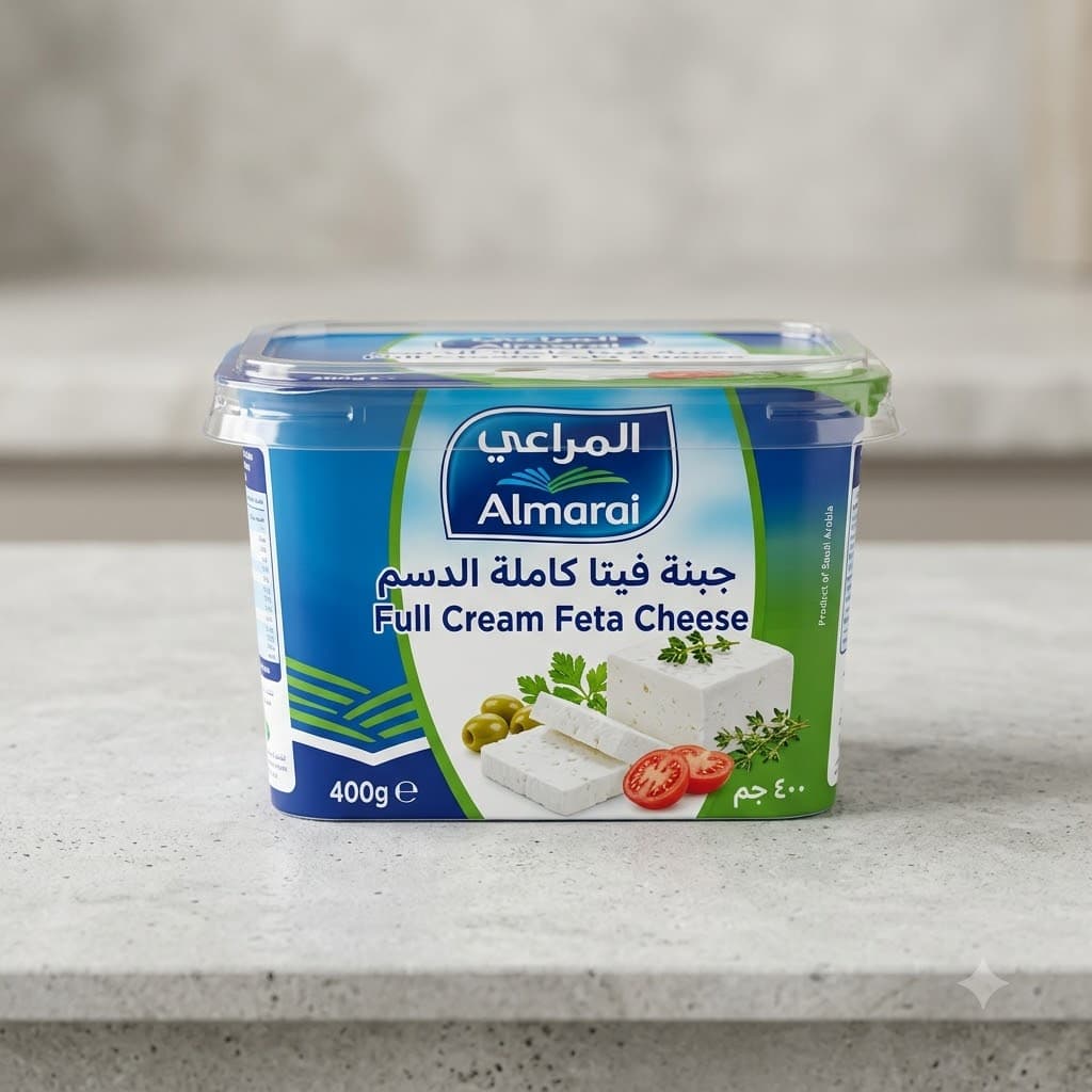 Almarai Full Cream Feta Cheese 400g โ Creamy