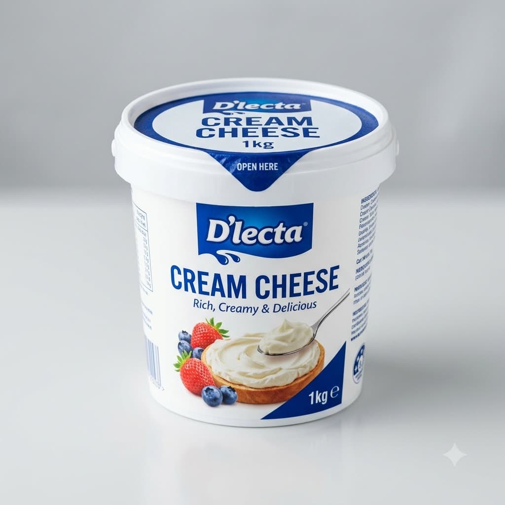 D'lecta Cream Cheese 1kg